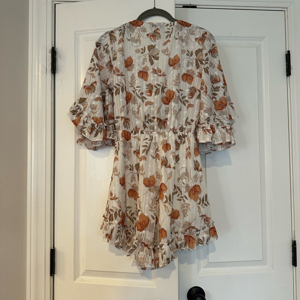 Floral Ruffle Romper - Picture 3 of 3